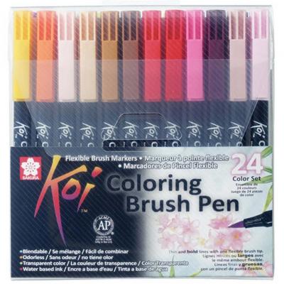 Sakura Koi Coloring Brush Pen Set 24 Farben
